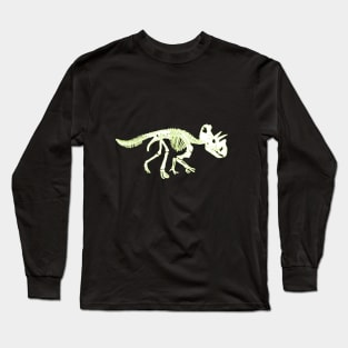 Skeleton of a Stegosaurus Dinosaur Long Sleeve T-Shirt